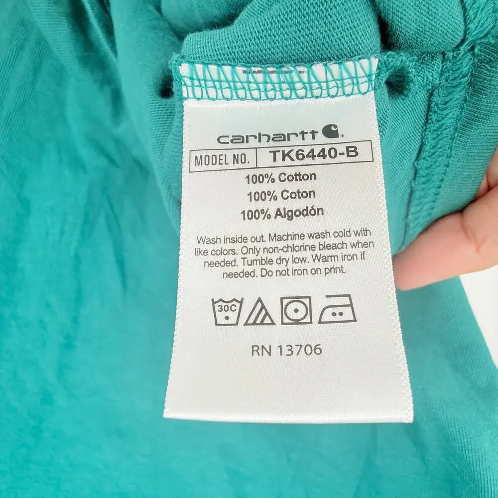Carhartt Kids Short Sleeve Pocket T-Shirt TK6243-B Large 14/16 NWT‎